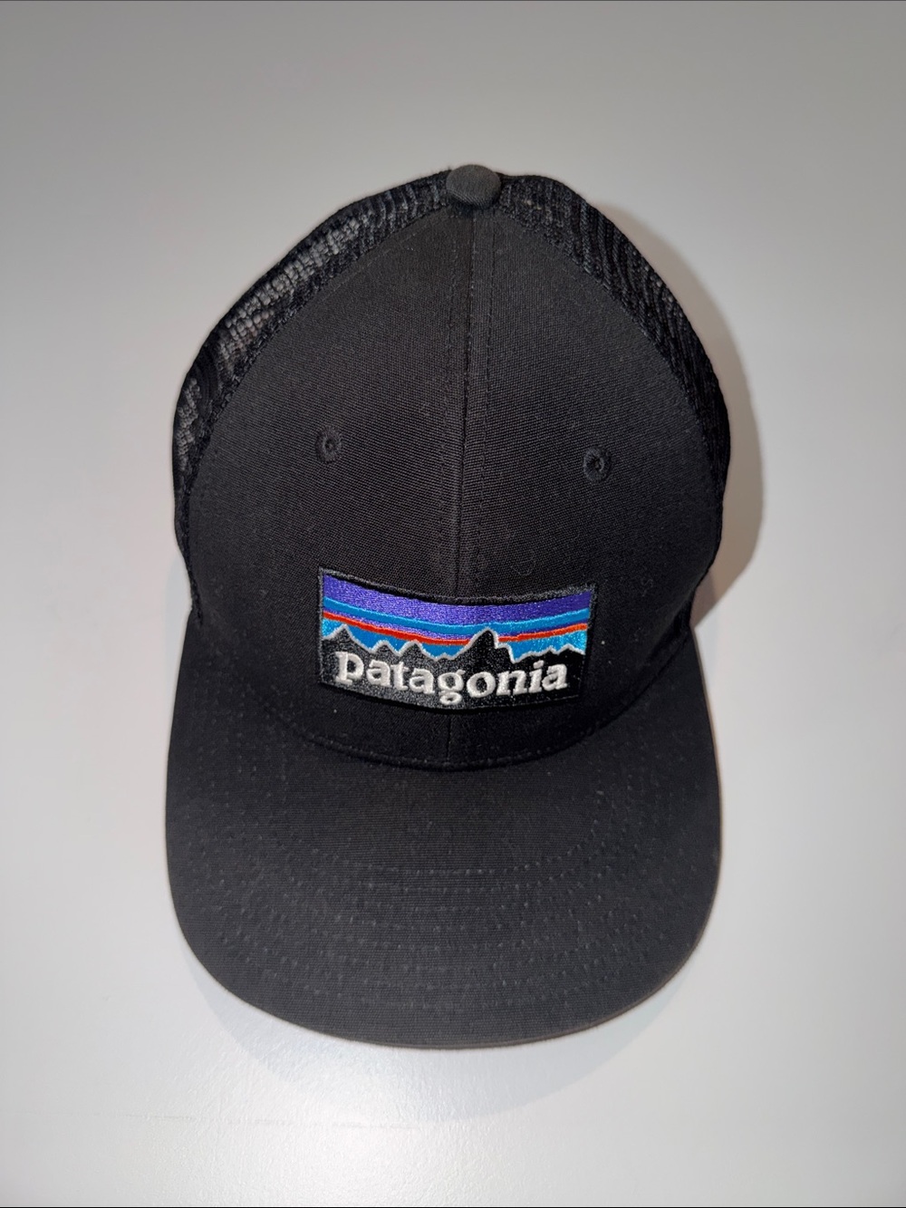 Patagonia Logo LoPro Trucker Hat Black Cap